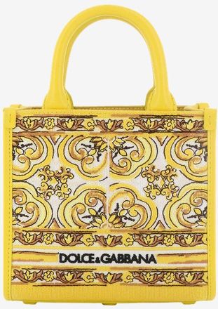Dolce & Gabbana Brokat-Shopper mit Majolika-Motiv DG Daily Mini