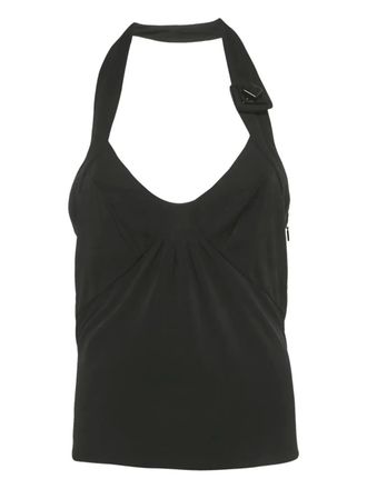 Versace halter-neck top - Black