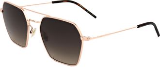 HUGO BOSS Unisex 54mm Rose Gold Sunglasses