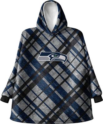 Pegasus Sports Seattle Seahawks Nfl Team Hooded Sherpa Blanket