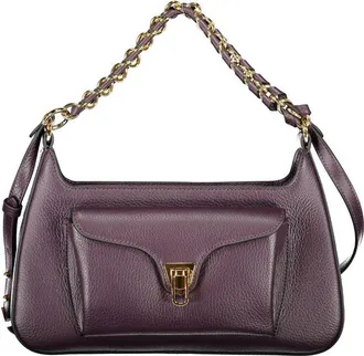 Coccinelle Purple Leather Womens Handbag