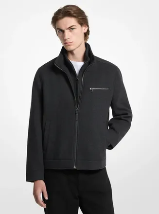 Michael Kors Cordero Layered Knit Jacket