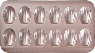 OEM Molde Antiadherente Para Madeleines, 12 Cavidades De Acero Inoxidable Para Hornear, Resistente A La Deformaci&oacute;n (color Oro Champ&aacute;n)