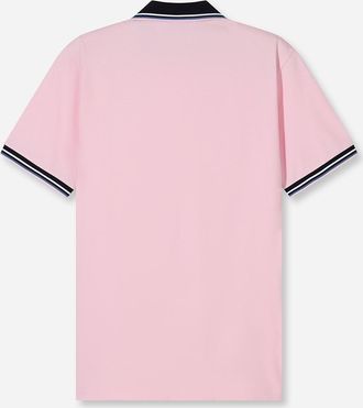 Olymp Poloshirt OLYMP Casual, Herren, Gr. XXL, rosa (rose), Piqu&eacute;, Obermaterial: 100% Baumwolle, Shirts Poloshirt, farbliche Kontrast-Details