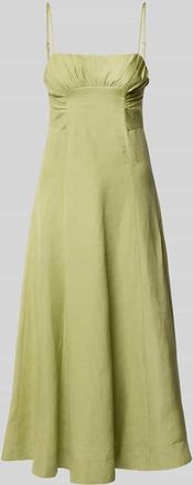 Forever New Leinenabendkleid mit verstellbaren Spaghettitr&auml;gern in Hellgruen, Gr&ouml;&szlig;e 44