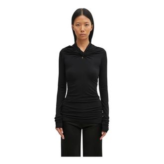 Rick Owens Hoodies & sweatvesten, Dames, Zwart, L, Kairo Top