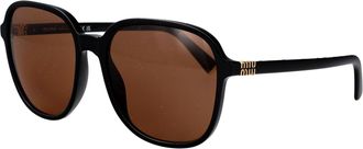 Miu Miu Womens Sunglasses 0mu B01s Black Acetate