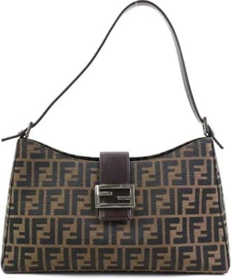 Fendi Pre-owned Handbags, female, Brown, Size: ONE SIZE Pre-owned Canvas fendi-bags