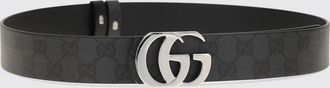 Gucci Cintura reversibile GG Marmont in tela di cotone con monogramma