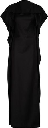 Jean Paul Gaultier Midi Dress With Ruffled Sleeves And Square Neckline