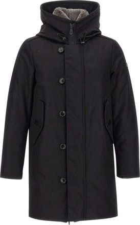 Peuterey Kasa SL 00 Bont Parka - Heren - Dons jassen - Zwart - 2XL - Leer - Jassen