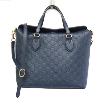 Gucci Pre-owned Leather gucci-bags - Dames - Vintage Shopper - Blauw - ONE Size - Vintage