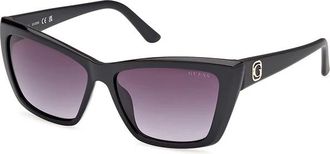 Guess Zwarte zonnebril met verlooplens - Dames - Zonnebrillen - Zwart - 55 MM - Accessoires