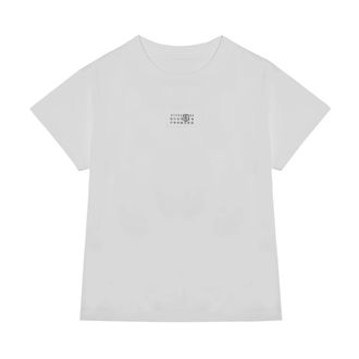 Maison Margiela T-Shirts, female, Beige, Size: XS Numeric cotton T-shirt