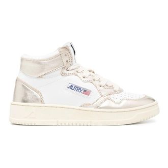 Autry Medalist Mid Bicolor High Top Sneakers - Dames - Sneakers - Wit - 37 EU - Schoenen