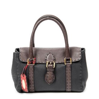 Fendi Pre-owned Womens Selleria Mini Linda Shoulder Bag - Black - One Size