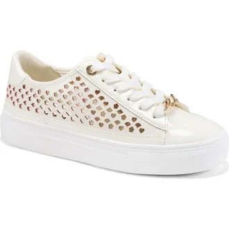 Karl Lagerfeld Caswell Platform Sneaker in Cream at Nordstrom, Size 6.5
