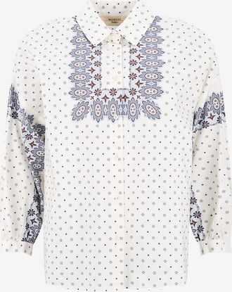 Max Mara Lang&auml;rmeliges Hemd aus Baumwolle Adda