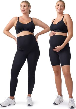 Ingrid & Isabel Contour Active Legging + Bike Short in Black at Nordstrom, Size X-Large