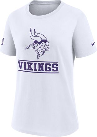 Nike Minnesota Vikings Sideline Alt Nike Womens Dri-FIT NFL T-Shirt in White | 03KQ10A9M-SWV