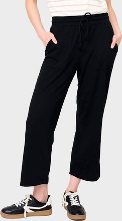 Gibsonlook Womens Serene Mornings Wide Leg Crop Pant In Black