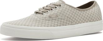 Vans Authentic Skate Shoes Micro Check Taupe : Mens 8.5 - Womens 10 Medium, Canvas/Leather/Suede