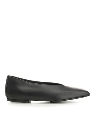 Rick Owens Leather Ballerinas
