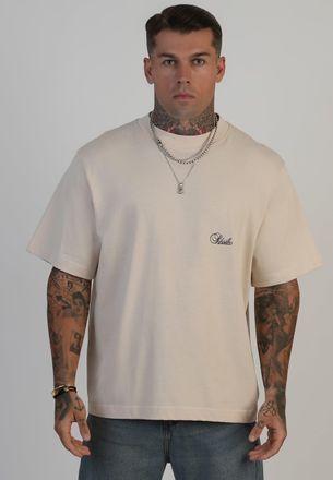 Siksilk Mens Ecru Oversized T-Shirt XXL