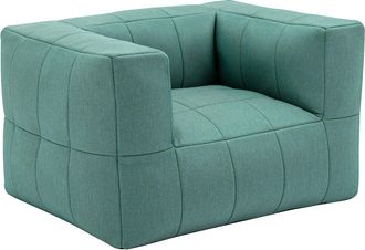 Vente-Unique Sill&oacute;n de jard&iacute;n con reposabrazos de tela - Verde - LIVAI de MYLIA