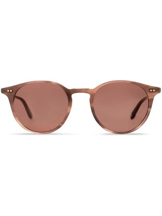 Garrett Leight Occhiali da sole tondi - Marrone