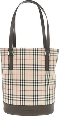 Burberry Pre-owned Burberry House Check Canvas Bucket Bag Ladies 9E5Y942LXYZBB6HT