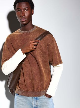 Le 31 Mens Faux-layered T-shirt