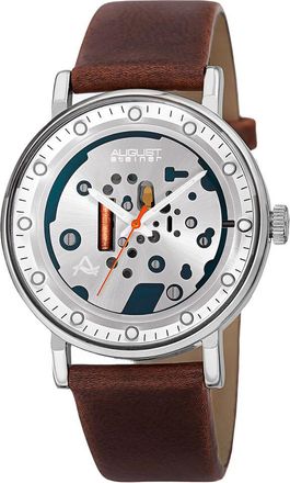 August Steiner Mens Leather Watch