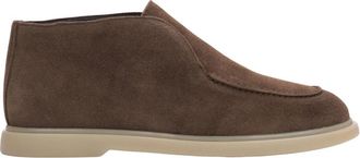 Estro & Luminara Hoge Enkel Moccasins - Dames - Enkellaarsjes - Bruin - 38 EU - Katoen - Schoenen
