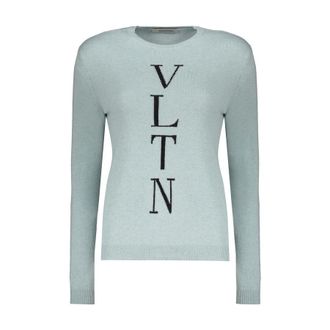 Valentino WomenS Light Blue Wool Sweater, Size 40