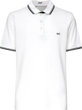 Fay Polo Shirt - Heren - Polos - Wit - 3XL - Katoen - Tops