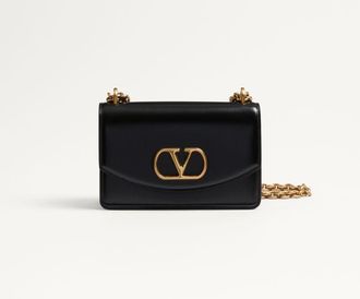 Valentino Garavani Valentino Garavani Vain Small Shoulder Bag In Shiny Calfskin Wo