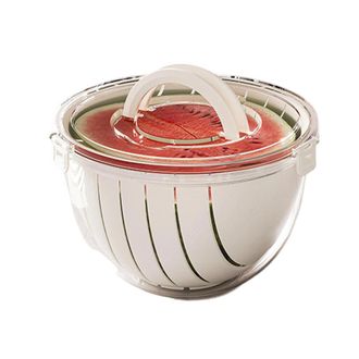 OEM Cesta De Pl&aacute;stico Para Cortar Sand&iacute;a, Con Drenaje Y - Blanca 1