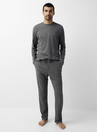 Le 31 Mens Solid organic cotton lounge pant