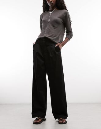 Carhartt Work in Progress Tristin pantaloni a pieghe neri-Nero