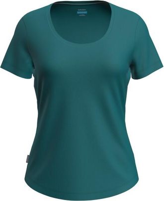 Icebreaker Merino Cool-Lite Sphere III S/S Scoop Merinoshirt f&uuml;r Damen | blau/t&uuml;rkis