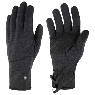 Buff Merino Fleece Gloves Handschuhe - Unisex | schwarz/grau
