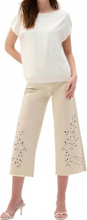 Joseph Ribkoff Sweater Knit Top In Vanilla