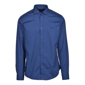 Harmont & Blaine overhemd - Heren - Casual Overhemden - Blauw - S - Katoen - Overhemden