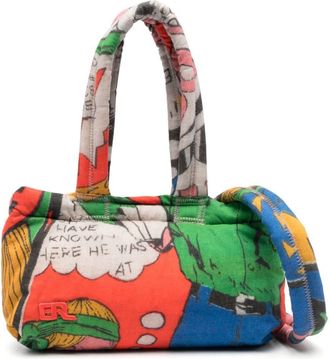 ERL Unisex Comic Mini Puffer Bag Woven