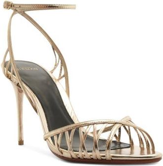 Alexandre Birman Solene Cage Sandal in Golden at Nordstrom, Size 11.5
