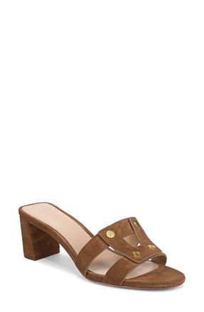 Veronica Beard Via Slide Sandal in Chestnut at Nordstrom, Size 6.5
