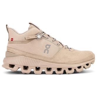 On Cloud Hi Textile Synthetic Womens High Top Trainers - Desert - Size:UK 5.5