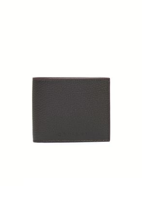 Orciani Leather Wallet with Contrasting Interior