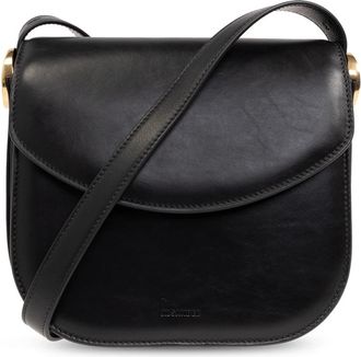 Jil Sander Coin Medium Schoudertas - Dames - Schoudertassen - Zwart - ONE Size - Leer - Tassen